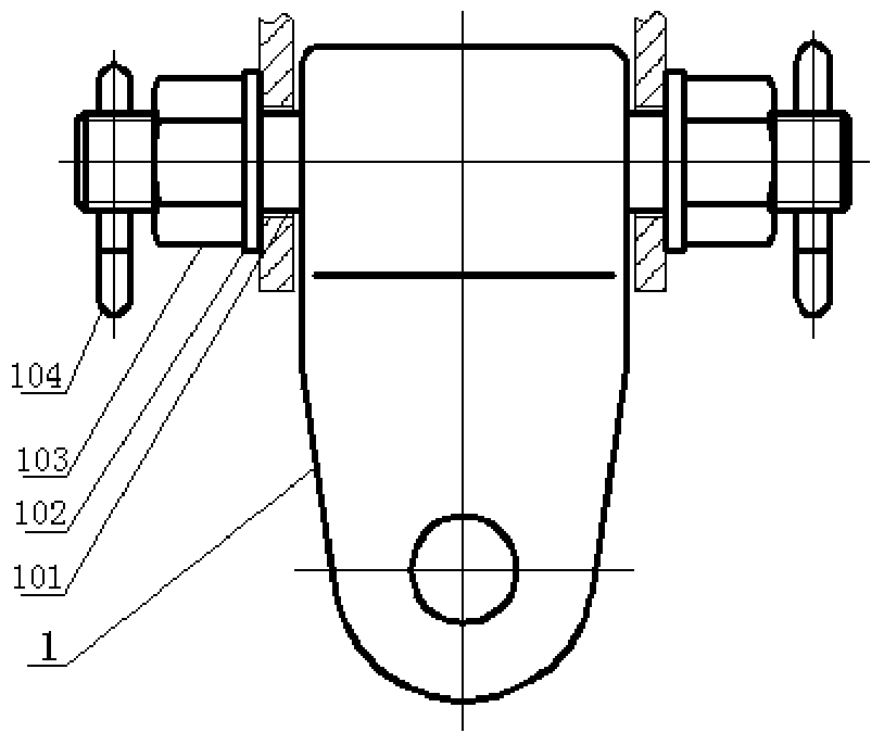 Tension string of five-connected double-hanging point insulators