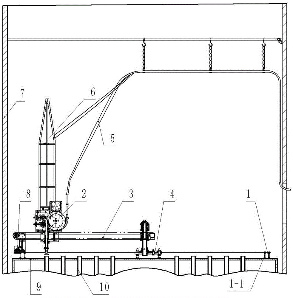 Heat exchange tube cleaning machine