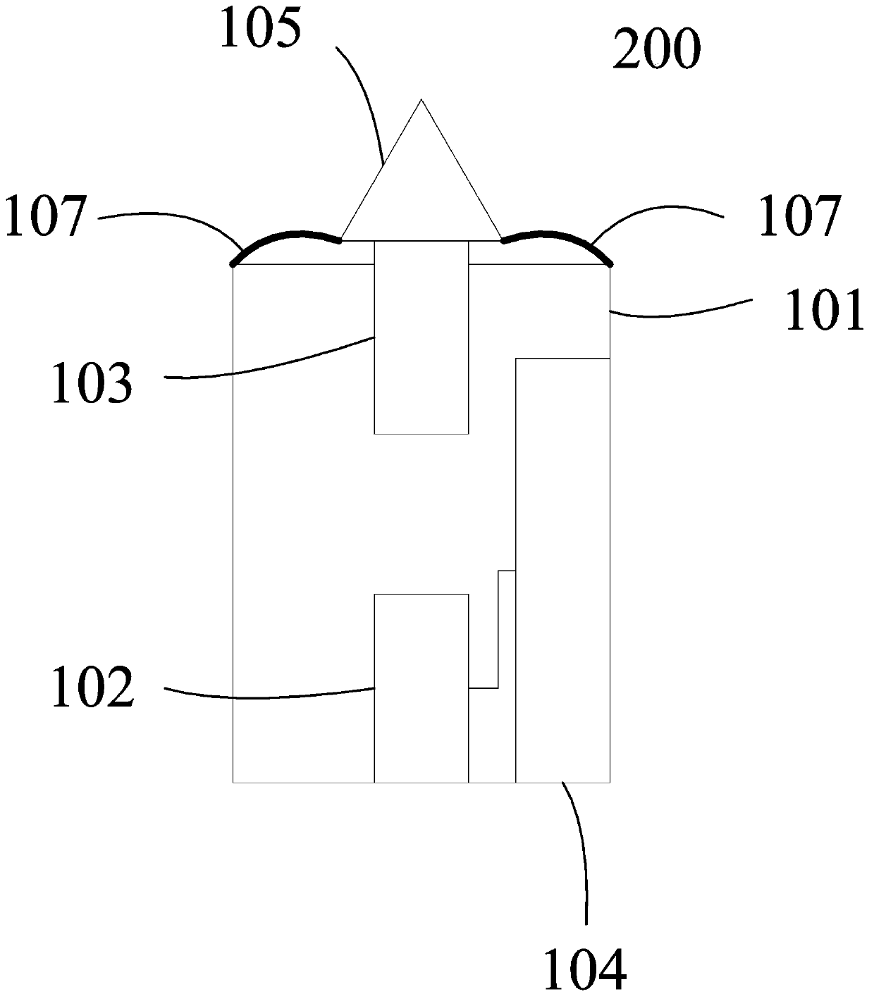 Touch prompting device and wireless earphone