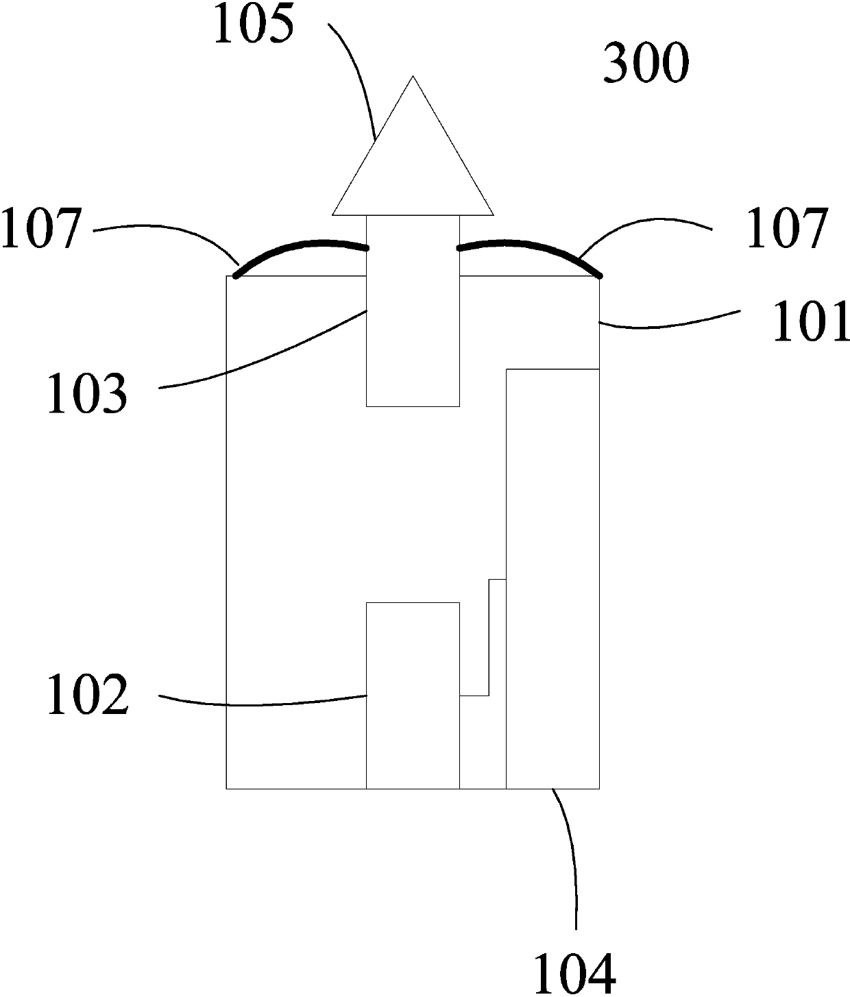 Touch prompting device and wireless earphone