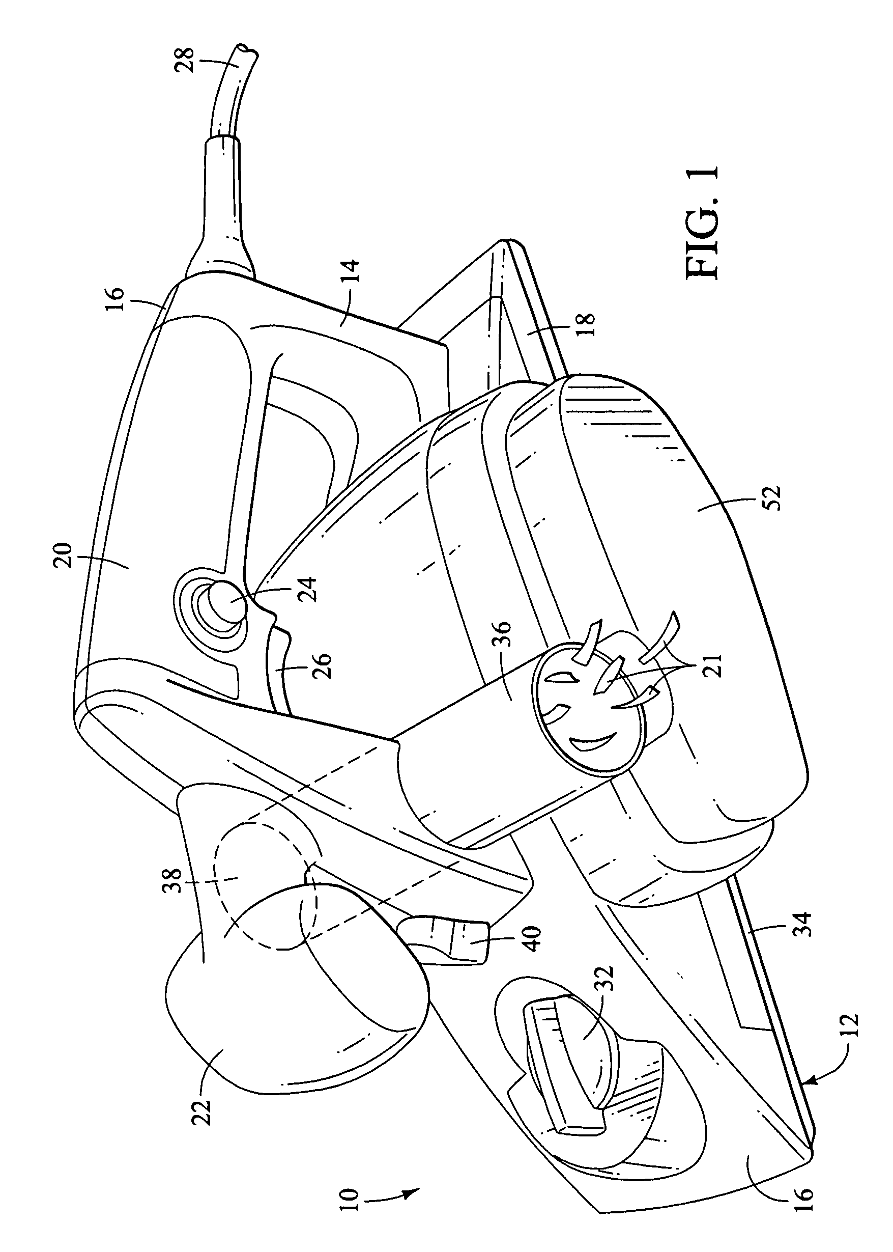 Pre-directing insert for a bi-directional exhausting handheld planer