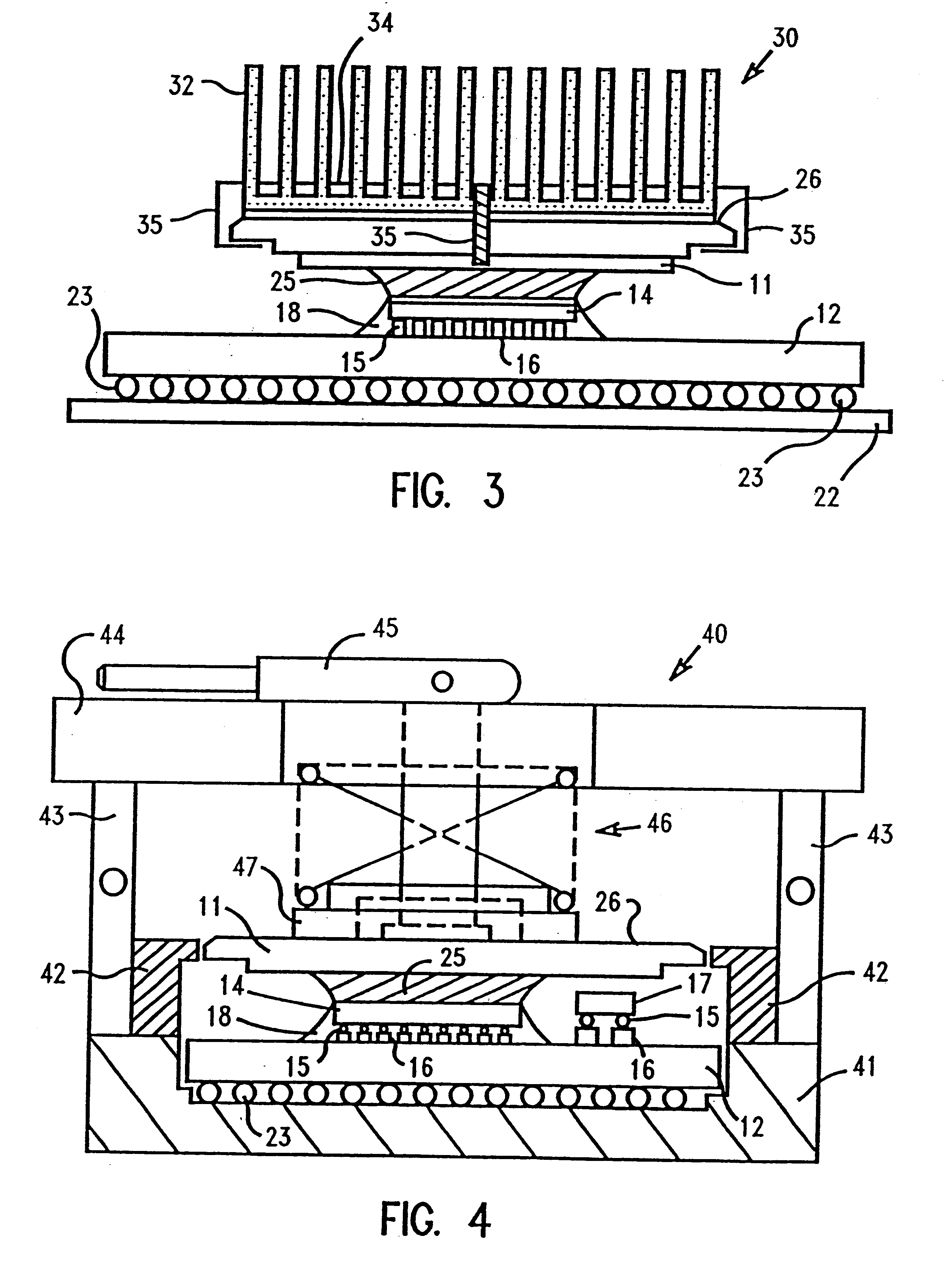 Method for direct attachment of a chip to a cooling member