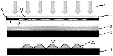 Method for forming multi-focus bionic compound eye structure