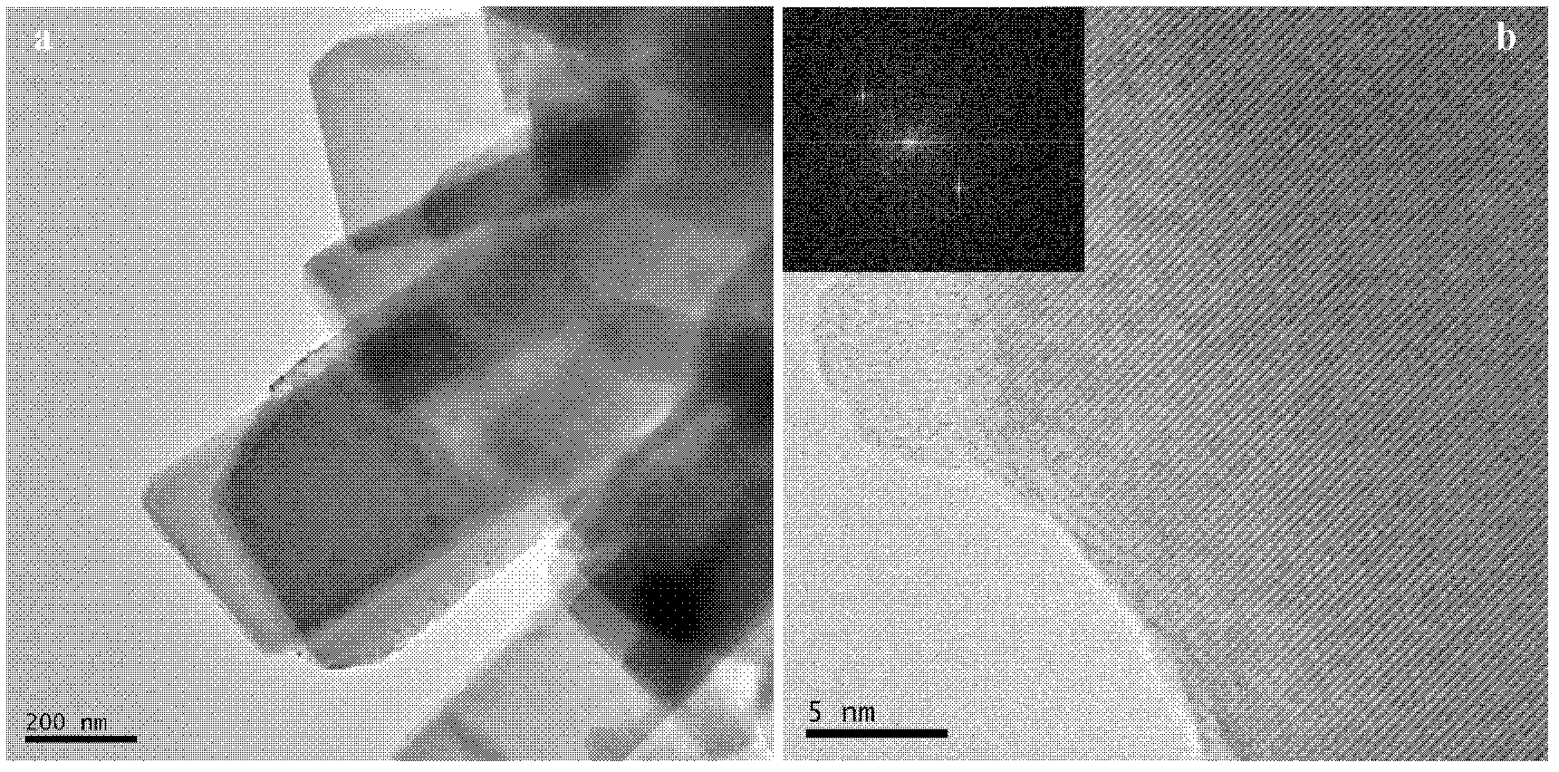 Copper oxide micro-nano composite structural material and preparation method thereof