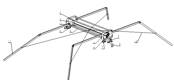 Full-automatic sun-shade umbrella for automobile