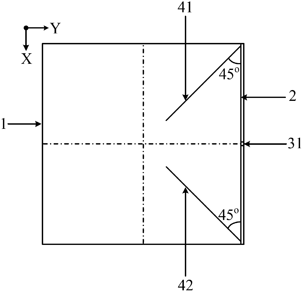 Metallic waveguide antenna with two-way identical-rotation equal gain circular polarized wave radiation characteristics