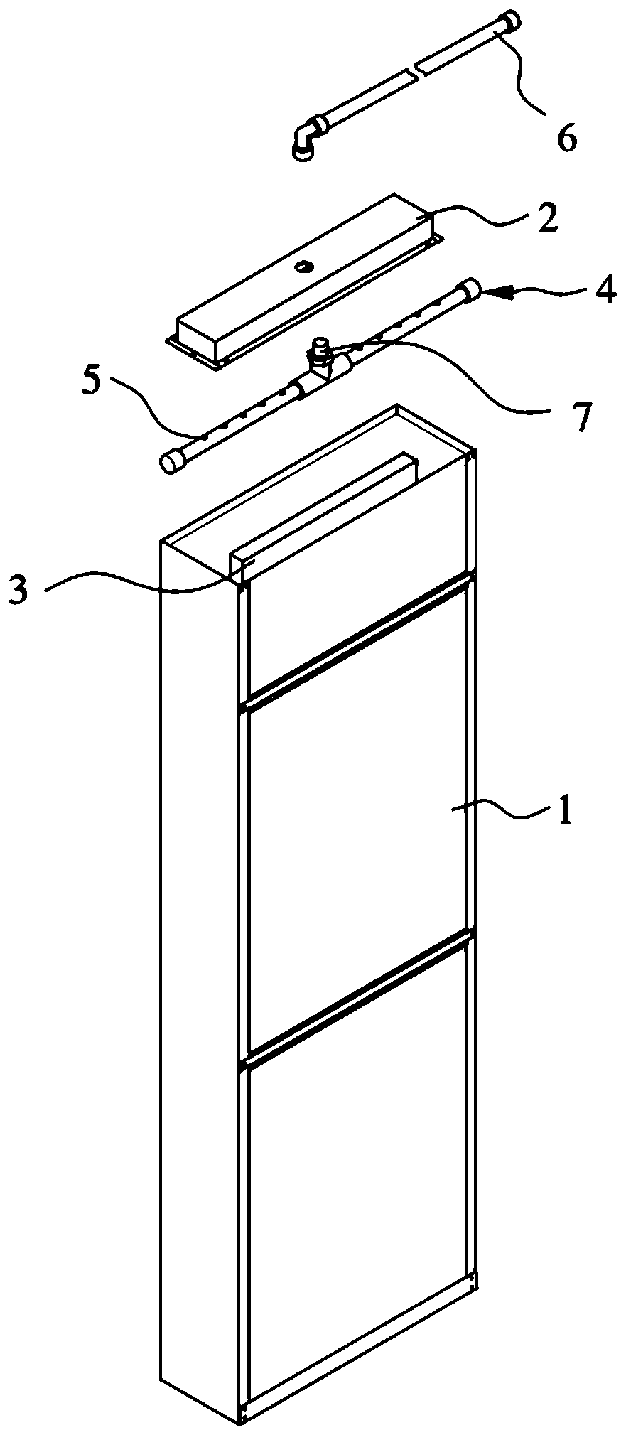 Wet-membrane humidifying device