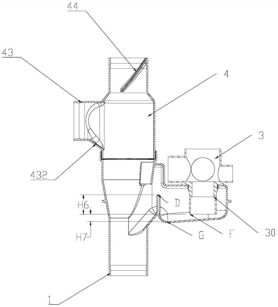 A building same-floor drainage device