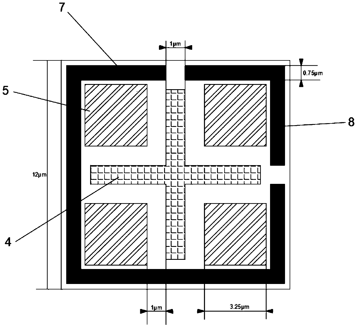 Metamaterial terahertz electromagnetic absorber