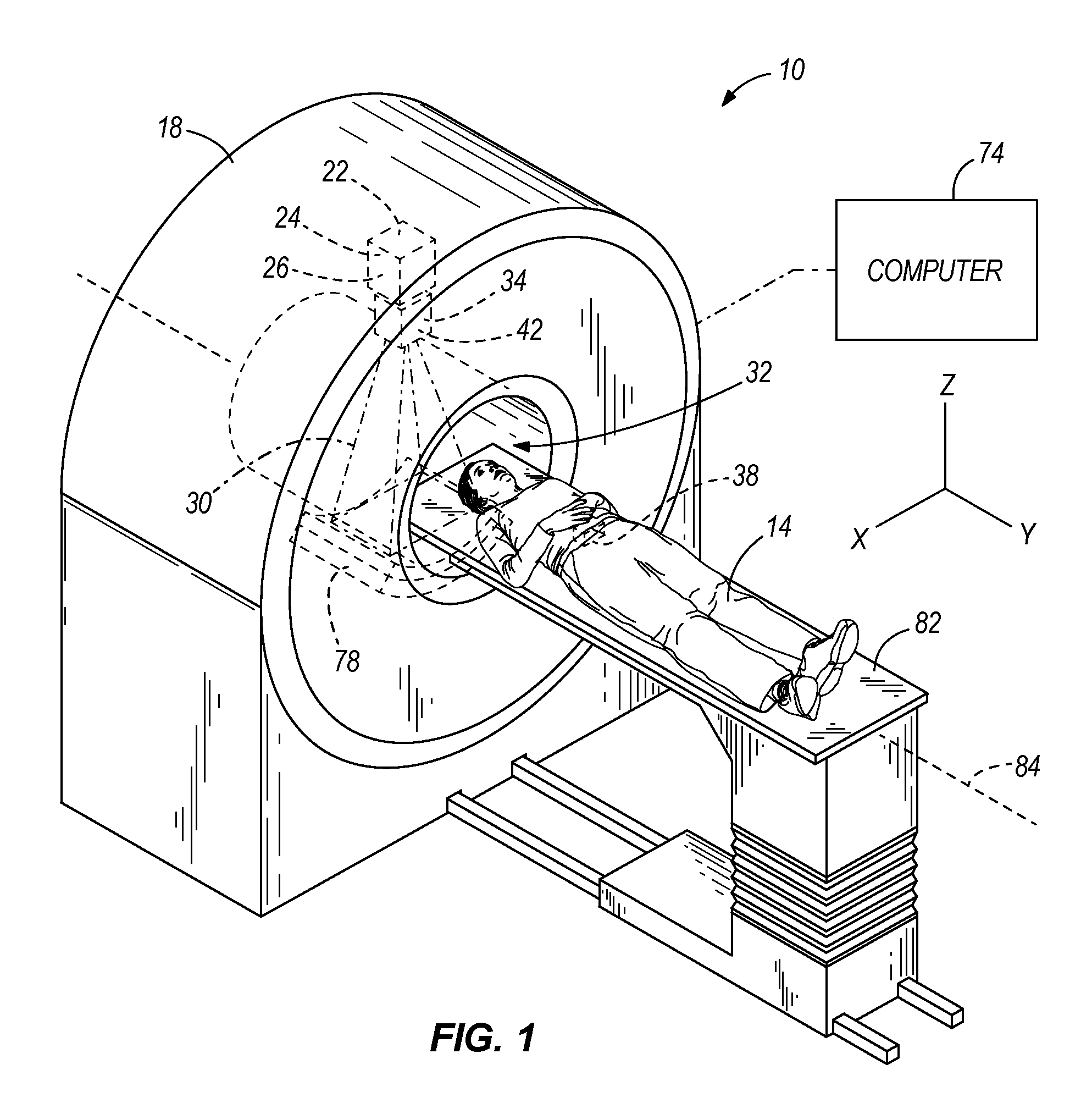 Patient support device with low attenuation properties