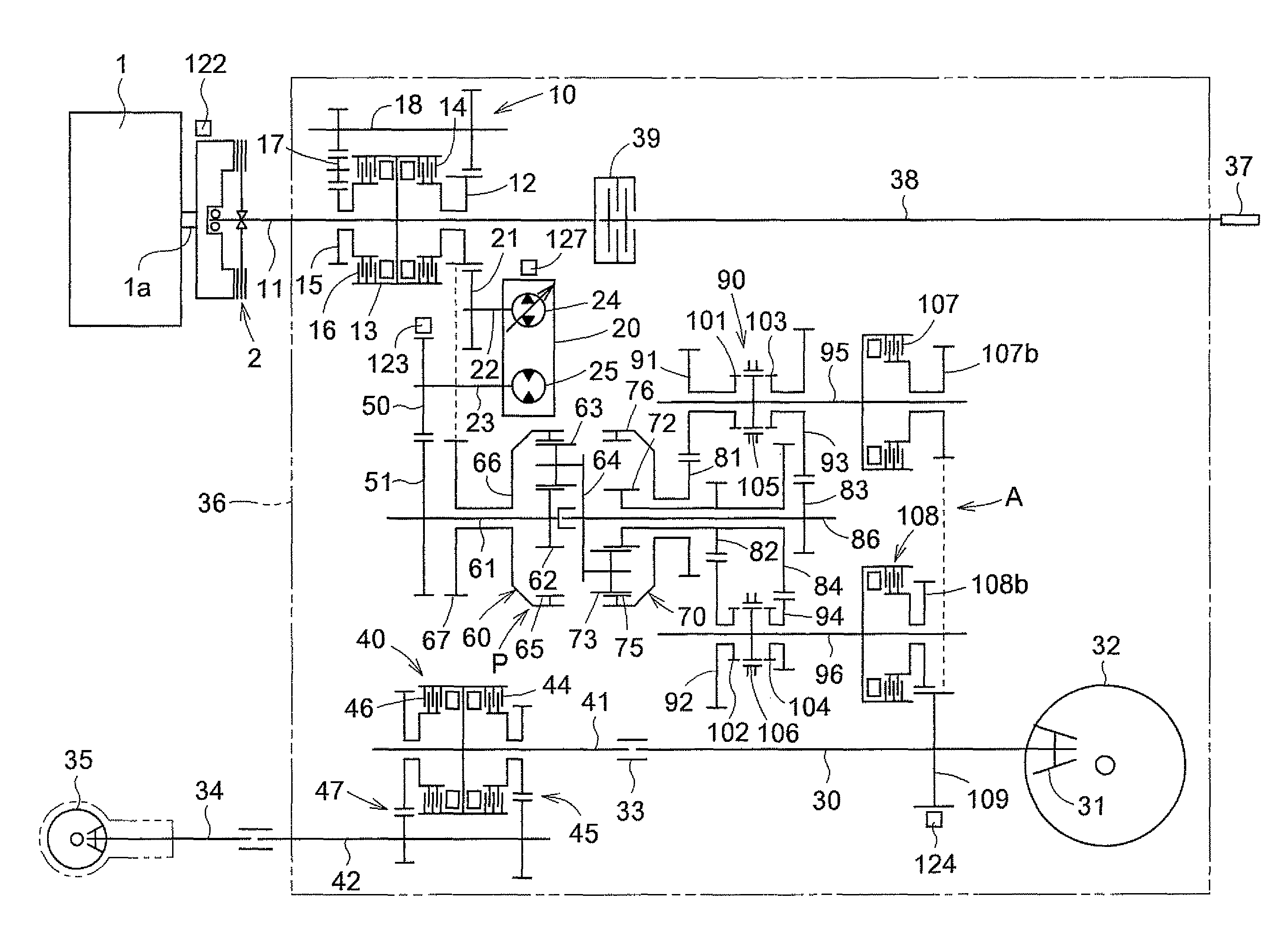 Speed change transmission system