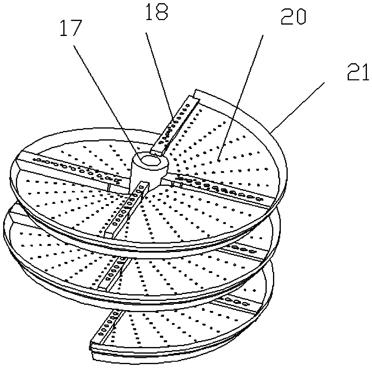 Novel environment-friendly waste gas treatment device