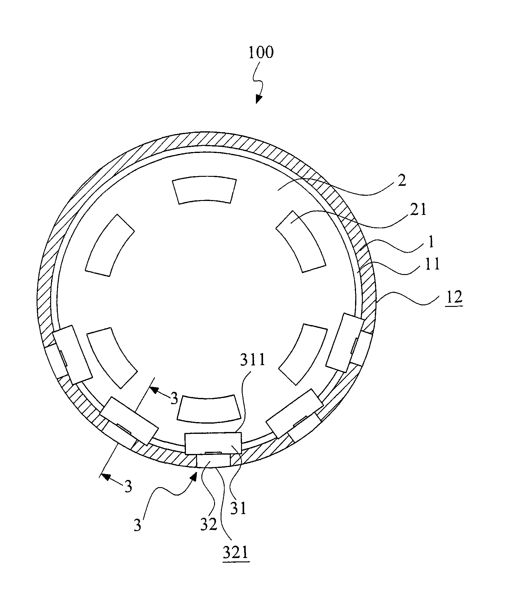 Endoscope capsule with metal implanting contact points