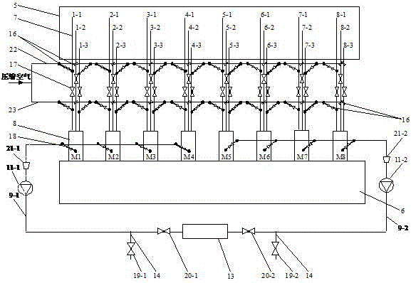 SCR outlet flue cross section nitric oxide and oxygen concentration online monitoring method and system