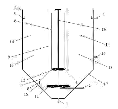 Internal circulation hydrolysis reactor and process thereof