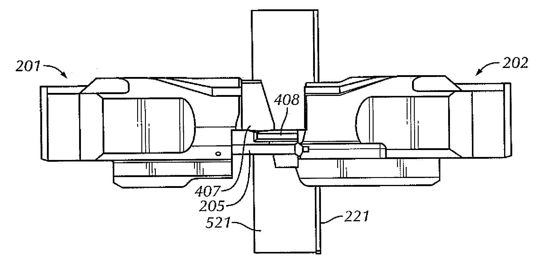 Ram BOP shear device