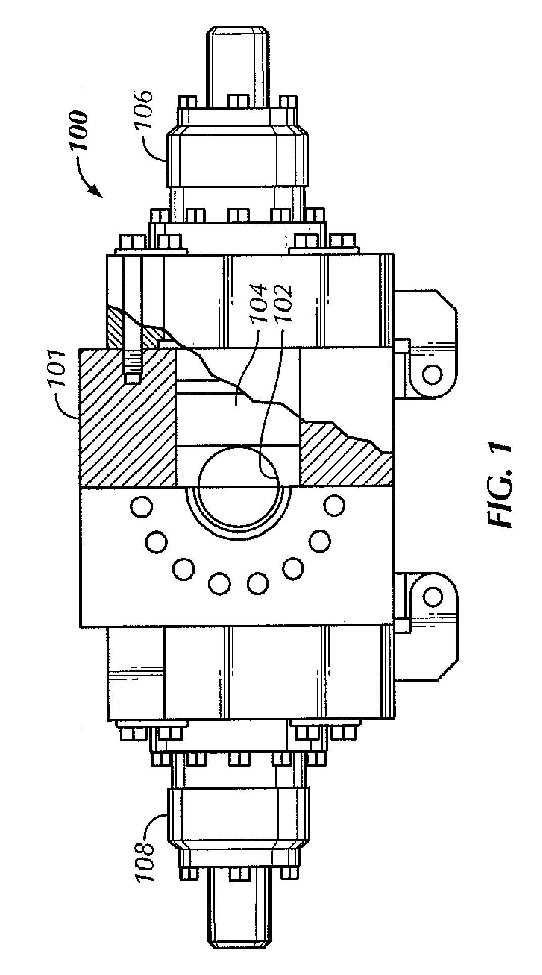 Ram BOP shear device