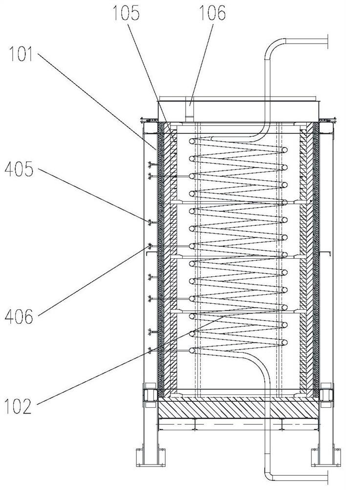 Novel anti-coking VDF cracking furnace system and using method thereof