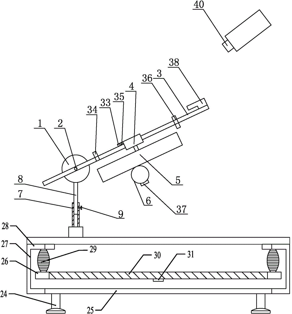 Laser type super-equilength shot instrument vibration core stability strength training and information feedback device