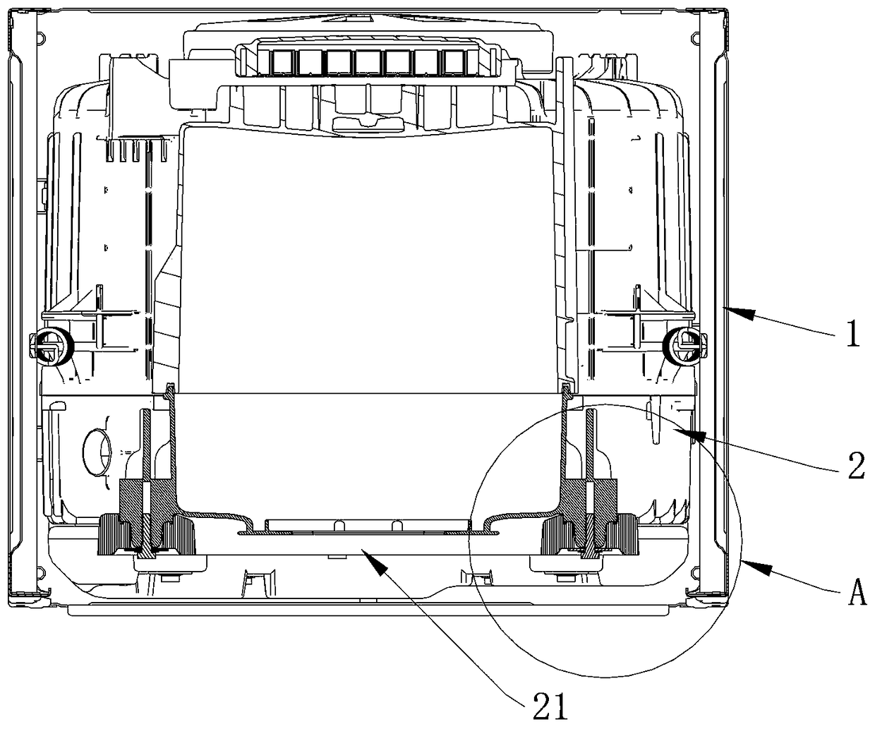 A double-drum washing machine