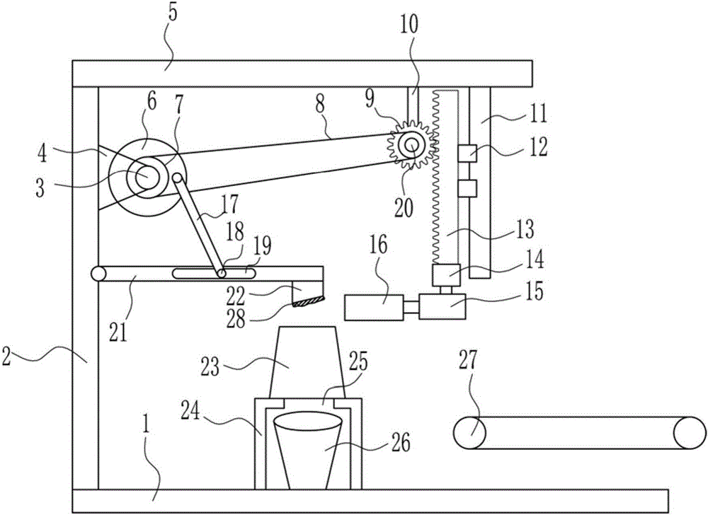 Quick cleaning device for cement barrel for building