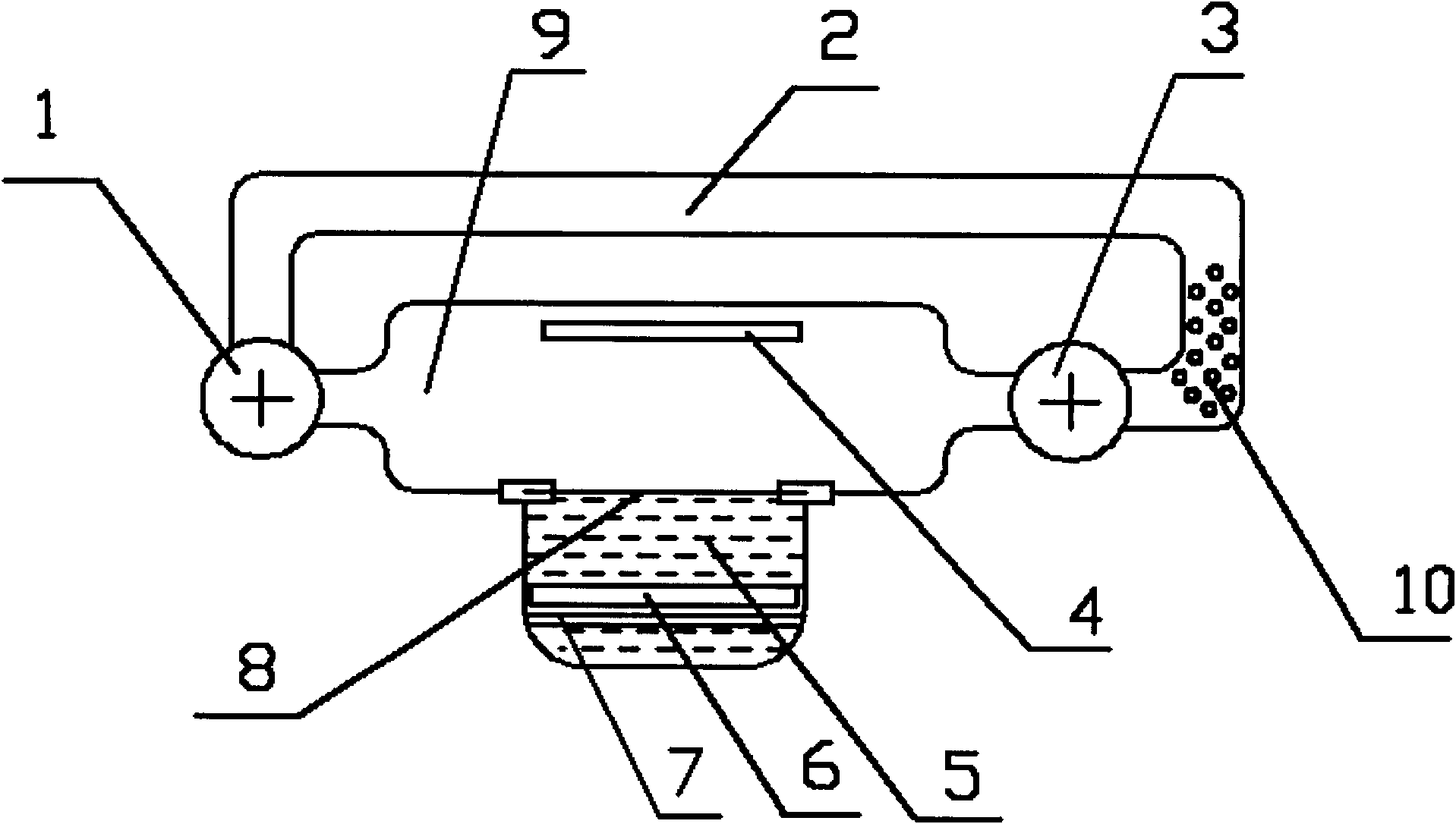 Membrane-electrode electrolytic water tank