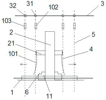 A mirror image cutting method of automobile rear panel decorative strip