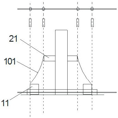 A mirror image cutting method of automobile rear panel decorative strip