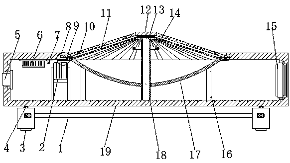 Multi-functional heater with good dustproof effect