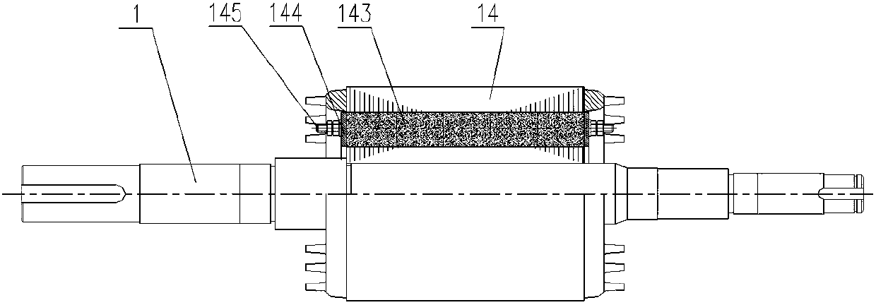 Level-1 energy-efficient flameproof asynchronous starting three-phase permanent magnet synchronous motor