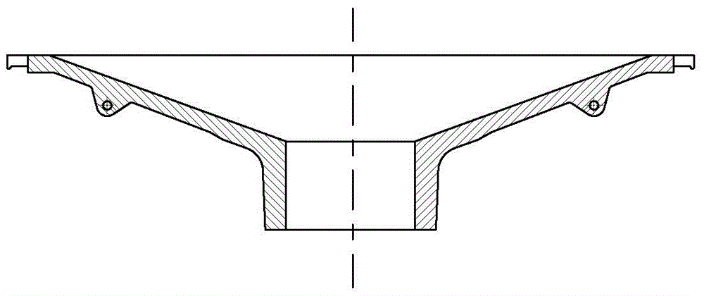 A molding tool for a suspended grinding type ore crushing component and a manufacturing method thereof