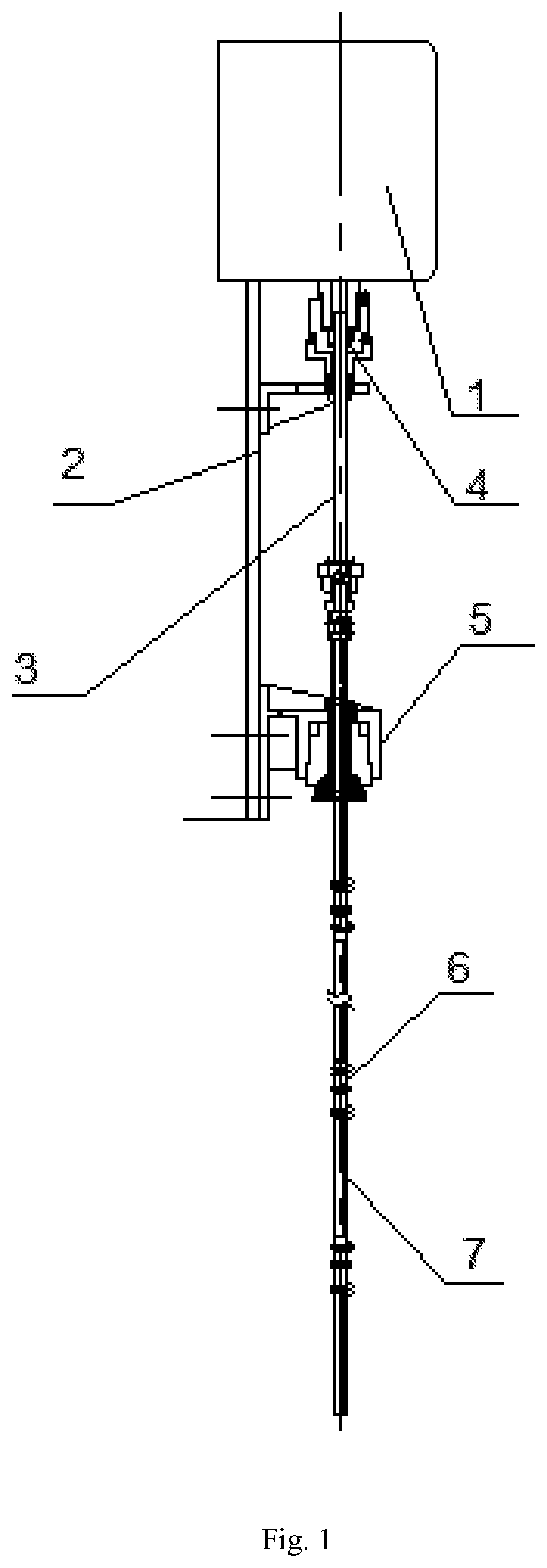 Fracturing device for extraction of coalbed methane in low permeability reservoir