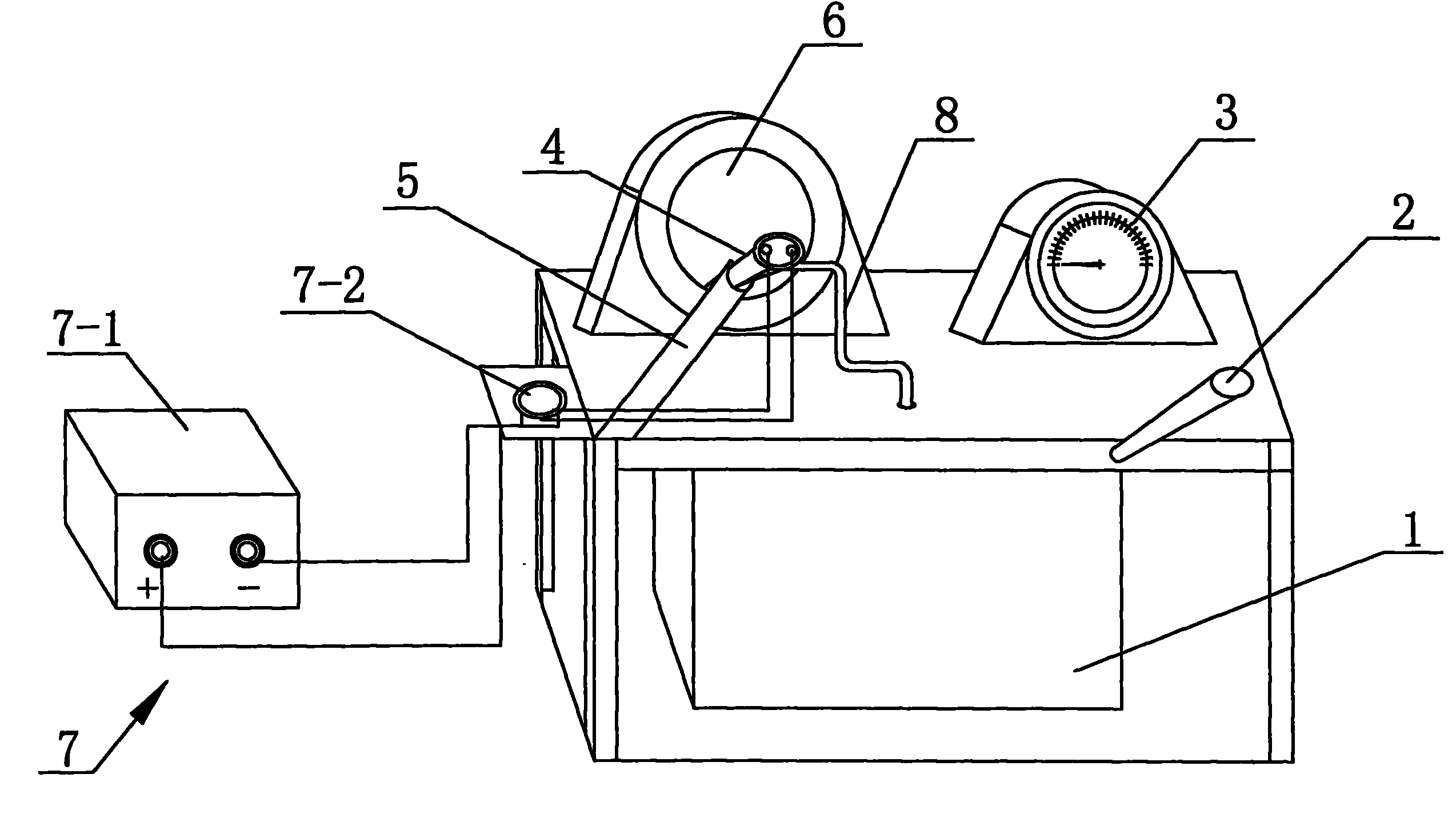 Simple electronic control fuel injector testboard