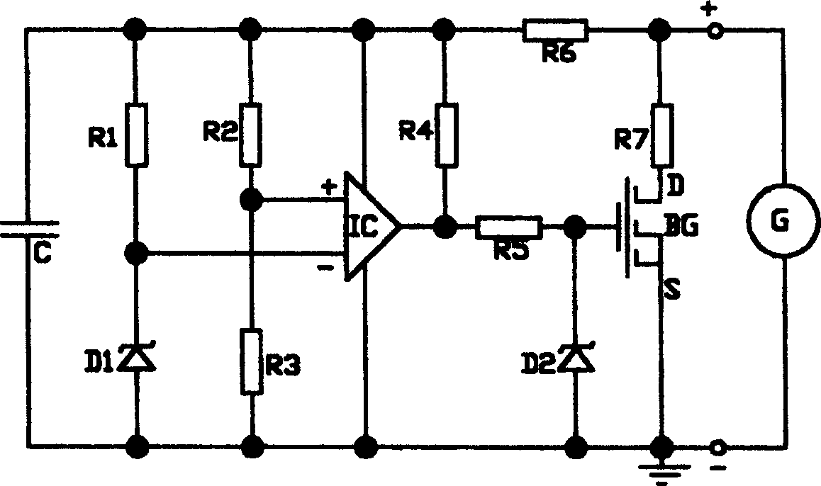 High energy transient absorber of generator on vehicle