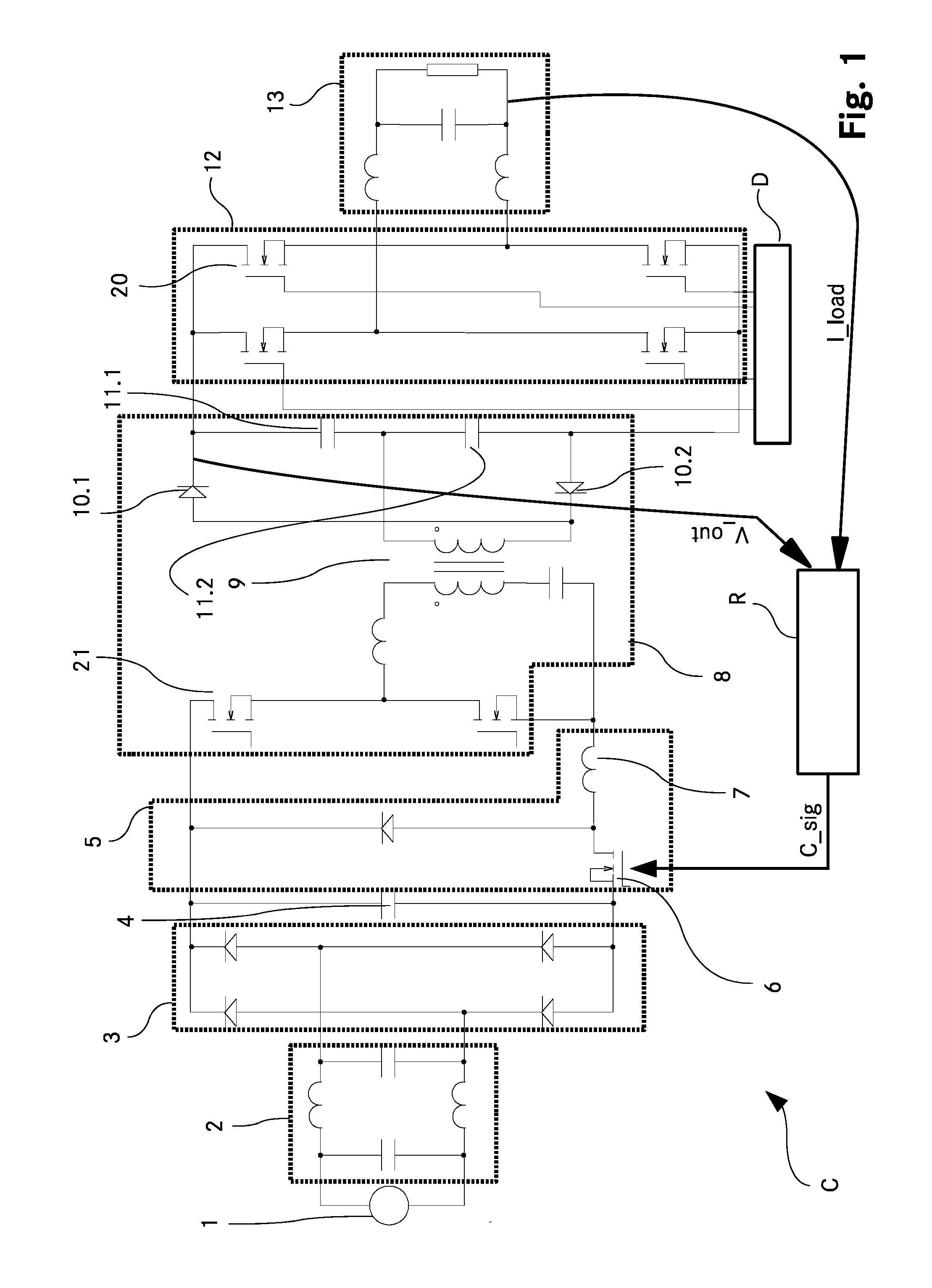 Synchronized isolated ac-ac converter with variable regulated output voltage