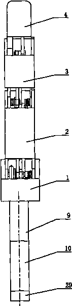 Coupling under-actuated integrated three-joint robot finger device