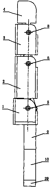 Coupling under-actuated integrated three-joint robot finger device