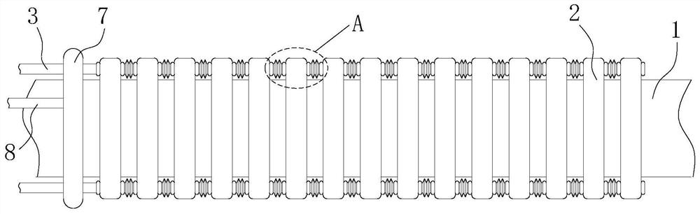 Digestive tract endoscope bending and fixing device