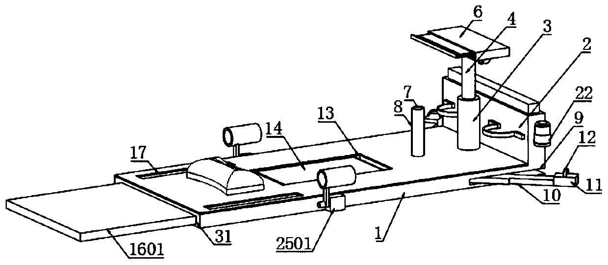 Ligament stretching movable device for sports training