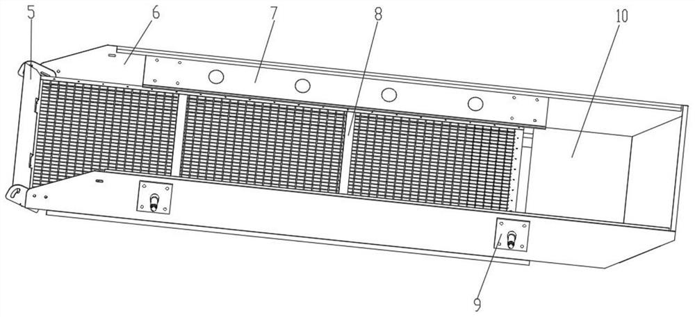 Cross-flow wind screen type edible sunflower cleaning device