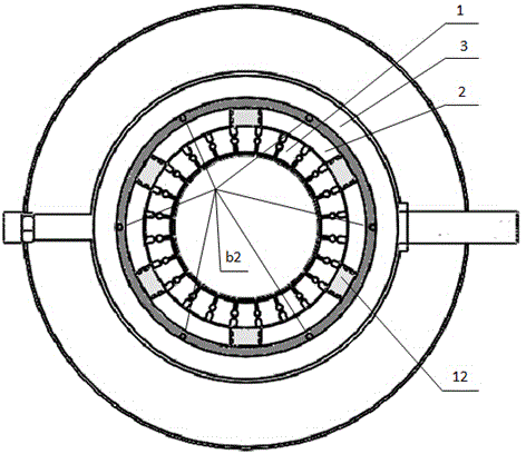 Aeroengine rotor-stator clamping device combined with hydraulic drive and double working belt