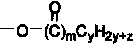 Perfluoroalkyl acyloxo biphenyl liquid crystal compound with terminal group containing aliphatic hydrocarbon chains