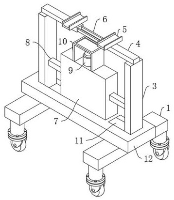 Convenient-to-adjust movable hand bracket for medical interventional nursing