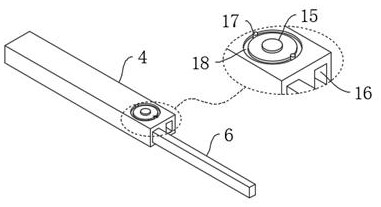 Convenient-to-adjust movable hand bracket for medical interventional nursing