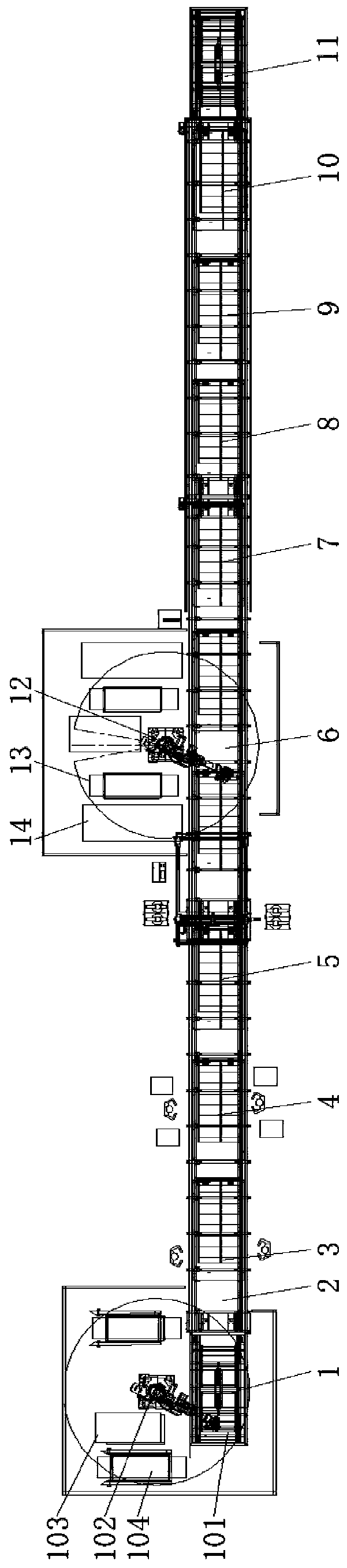 Wallboard production line