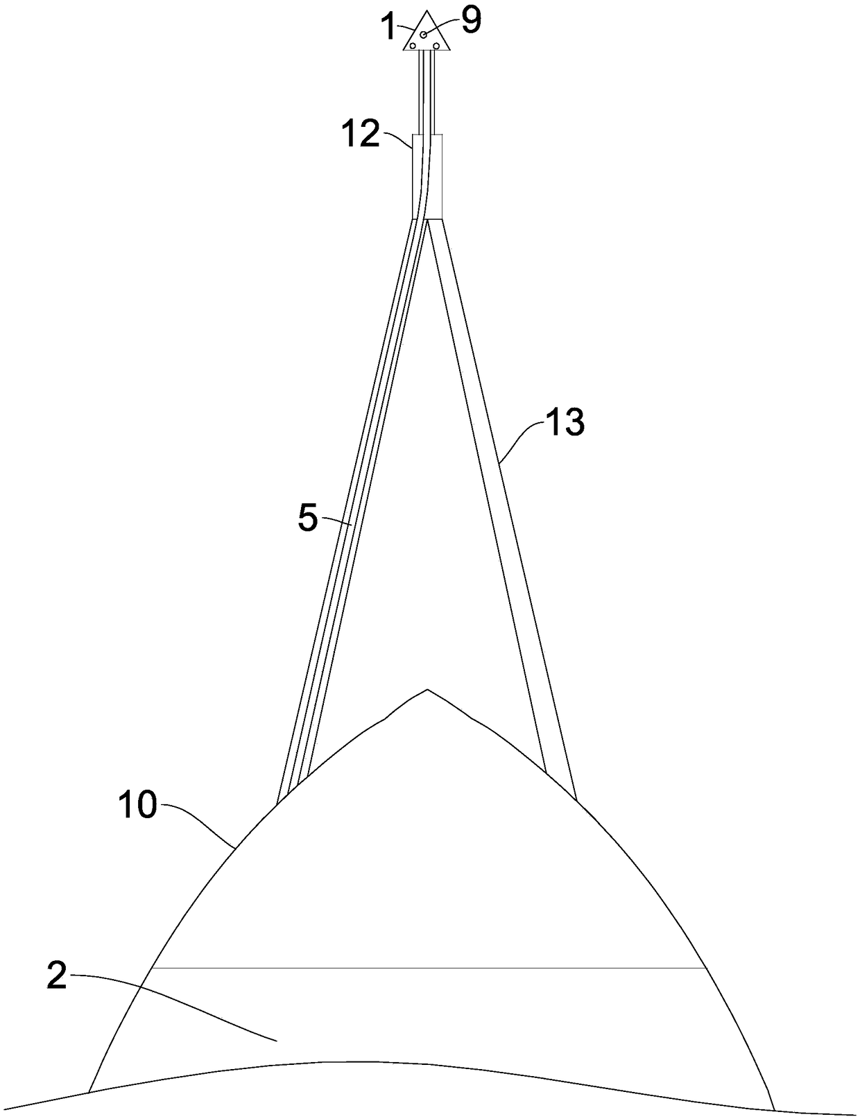 Device and method for reducing wave-making resistance of warship