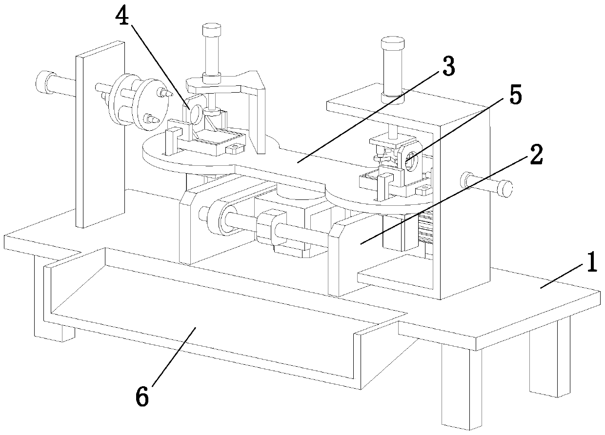 Waste recycling mechanism for machining motor bracket parts