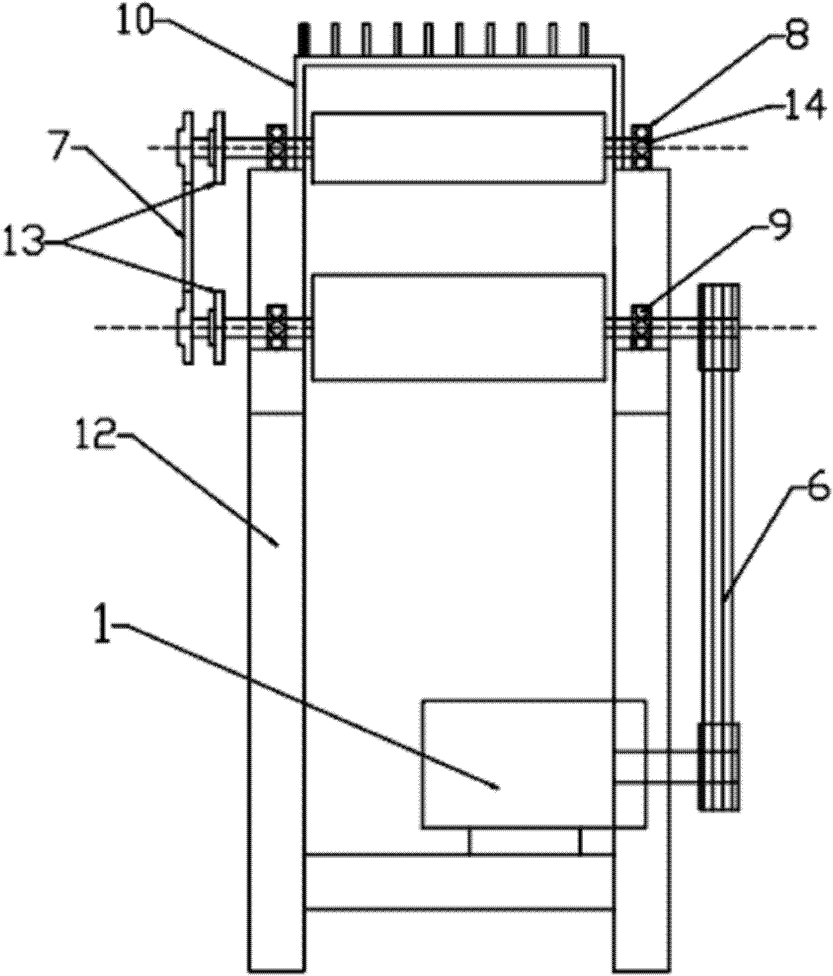 Wool top stretch breaking machine