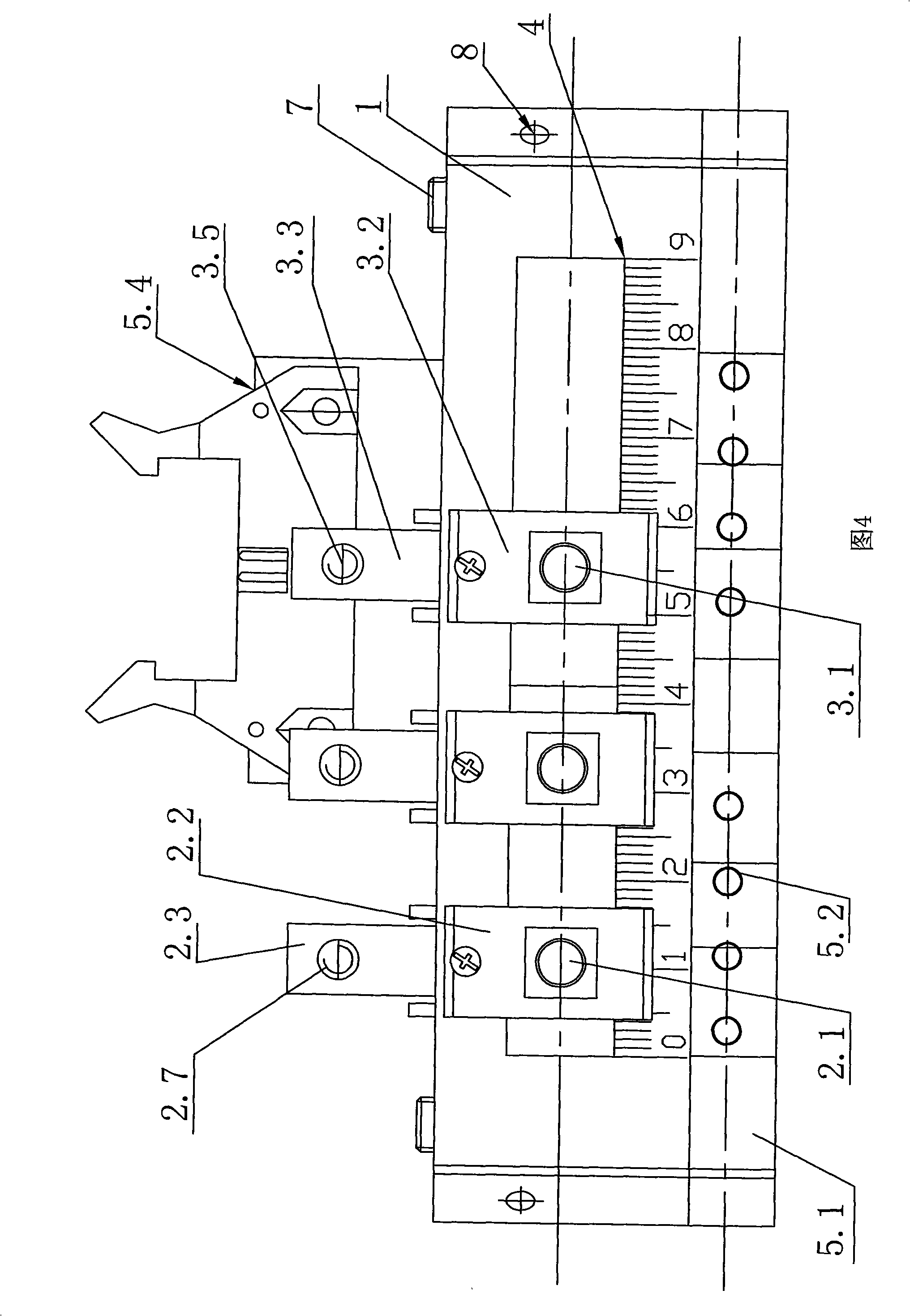 Automatic short circuit automatic connection apparatus of single-phase multifunctional electrical energy meter calibration stand