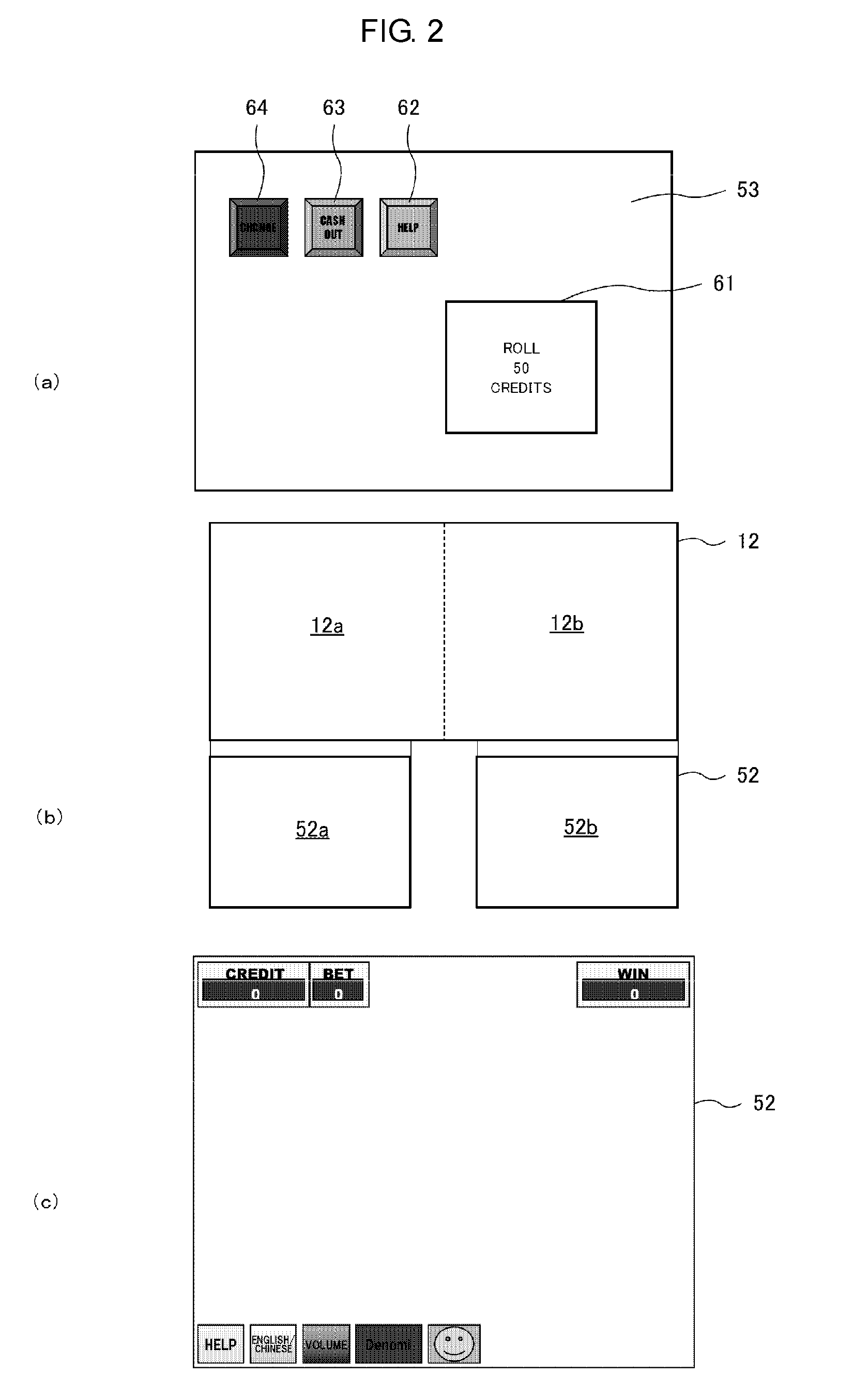 Gaming machine in which a bet is made on a character movement at each unit game